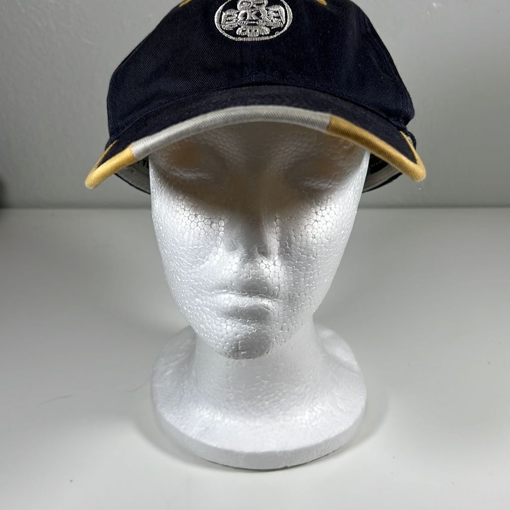 Page & Tuttle Buckle Back Baseball Cap. Navy Blue. OSFM